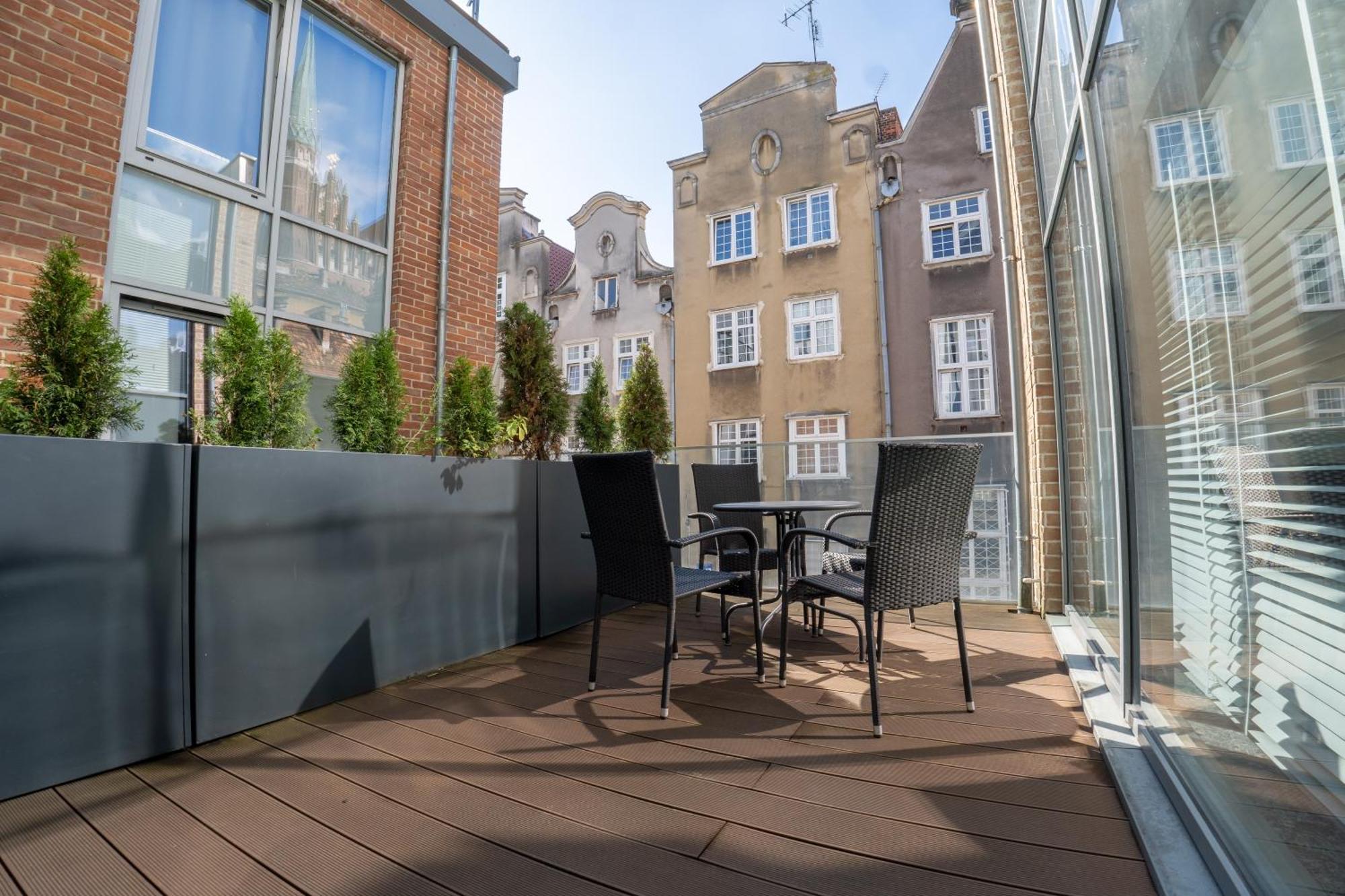 Viu Apartament Z Tarasem W Sercu Gdanska Luaran gambar